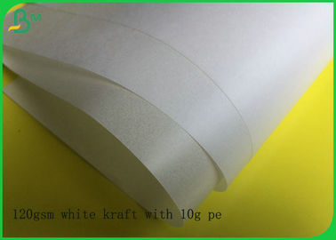 Food Grade PE Coated White Kraft Paper For Packing Bread Or Hot Fast Food