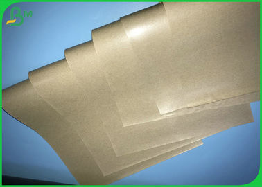 Food Grade FDA 50gsm+10gsm Brown PE Coated Paper For Packages