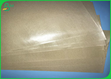 Food Grade FDA 50gsm+10gsm Brown PE Coated Paper For Packages