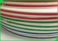 60G 120G 15MM 14MM Slit White Kraft Paper Roll For Colours Striped Paper Straws