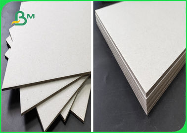 800GSM Recycled Pulp Chipboard Uncoated All Grey With ISO For Binder Cover