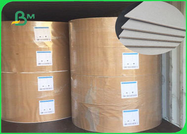 800GSM Recycled Pulp Chipboard Uncoated All Grey With ISO For Binder Cover