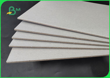 800GSM Recycled Pulp Chipboard Uncoated All Grey With ISO For Binder Cover