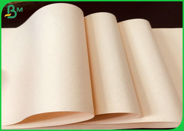 Food Grade 50GSM Light Brown Kraft Paper Roll For Packing Roast Duck Or Popcorn