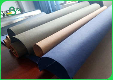 Natural Fiber Pulp Beautiful Appearance 0.3mm Washable Kraft Paper In Roll