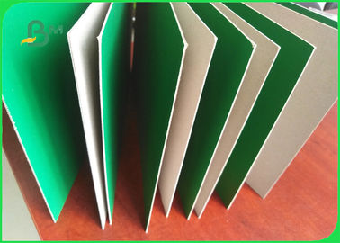 1.2mm 1.3mm Green Lacquered Carton Board Grey Rigid Cardboard For Storage Boxes