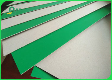 1.2mm 1.3mm Green Lacquered Carton Board Grey Rigid Cardboard For Storage Boxes