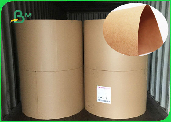 ISO 70 * 100CM Brown Kraft Liner Board Natural ColorTear Resistant In Rolls