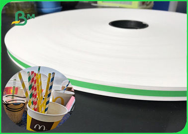 Food Grade 120GSM Straw Middle And Inner Paper Roll 14.2MM Color Customized