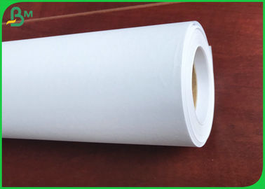 Good Strength 80gsm White Inkjet Plotter Paper Roll For Garment Cutting System