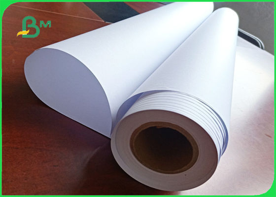 80gsm ISO Approved Smooth And Not Easy To Deform CAD Plotter Paper In Roll