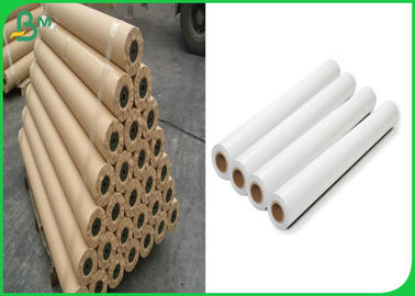 36inch * 50m 80gsm Inkjet CAD Plotter Paper Roll For Engineering Drawing