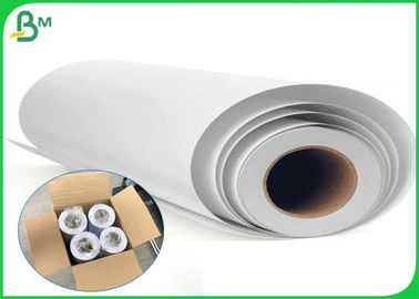 36inch * 50m 80gsm Inkjet CAD Plotter Paper Roll For Engineering Drawing