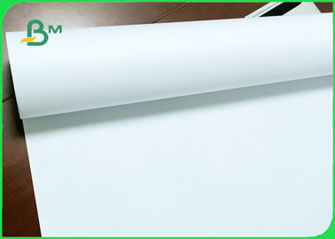 Width 24 / 36 Inch Wood Pulp Smooth Inkjet Plotter Paper For Garments Industry