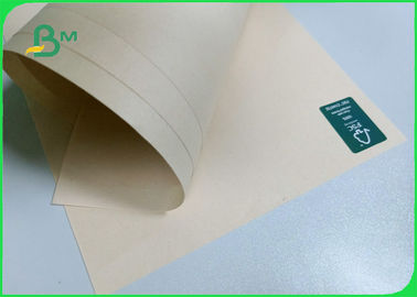 50gsm High Bursting Resistance Wood Pulp FDA Brown Kraft Paper For Paper Bags