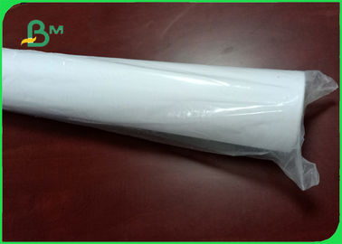 48 Inch 20lb / 75gsm Eco - Friendly Safe Strength Plotter Paper Roll For Hp Printer