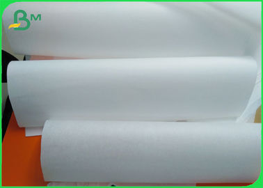 Food Grade 30gsm Machine Glazed Bleached Kraft Paper OBA Free For Food Packaging