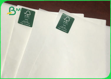 100 % Virgin Wood Pulp Uncoated White Kraft Paper 30gsm To 50gsm Printable