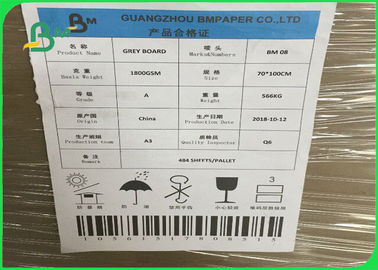 FSC Certified Grey Board Color Printed 1800gsm 1500gsm For Book Covers