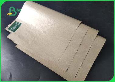 50g 60g 80g MG Brown Kraft Paper Coated With Food Grade Plastic 100cm In Rolls