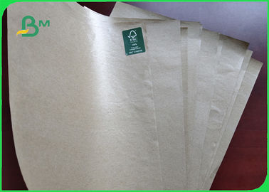 50g 60g 80g MG Brown Kraft Paper Coated With Food Grade Plastic 100cm In Rolls