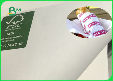 70gsm To 120gsm Food Grade Uncoated White Bleached Kraft Paper FDA EU SGS