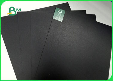 Wood Pulp Smothness 300 / 350gsm Black Hard Paperboard For Jewel Case