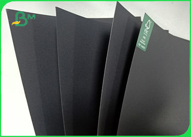 Wood Pulp Smothness 300 / 350gsm Black Hard Paperboard For Jewel Case