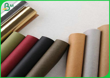 Different Color 0.55MM Washable Kraft Fabric Roll For Making Handbags