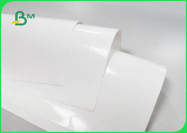 350gr White Paper Coated 20gr Polyethylene Rolls For Food Box Width 100cm 70cm