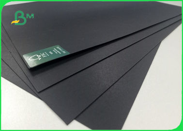 350gr 400gr Wood / Recycle Pulp Stable No Fading Black Cardboard For High - Grade Box