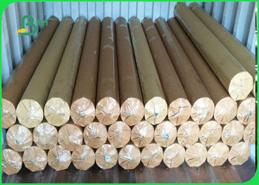 80gr CAD Paper Rolls Adapt To Inkjet Printing Hight Whitness 70m 100m Length