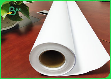 80gr CAD Paper Rolls Adapt To Inkjet Printing Hight Whitness 70m 100m Length