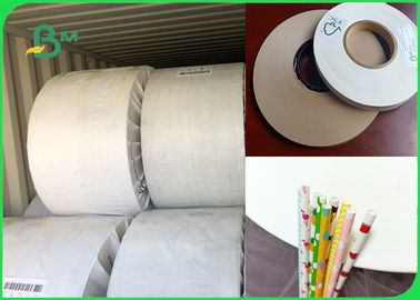 60gsm 120gsm Good Waterproof Performance Slitted Paper For White Food Grade Paper Straw