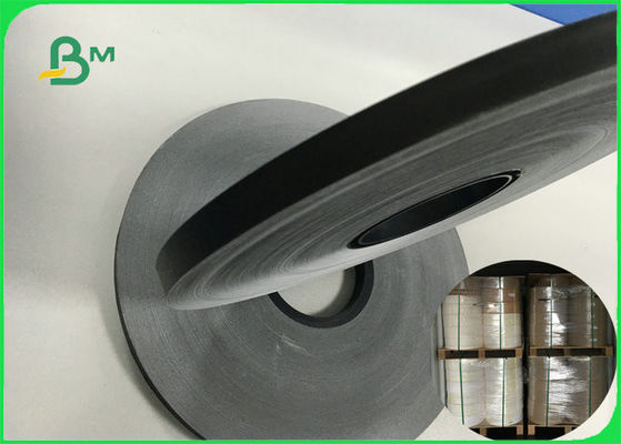 60gsm Food Grade Printable Black Slitted Paper Roll For Drinking FDA