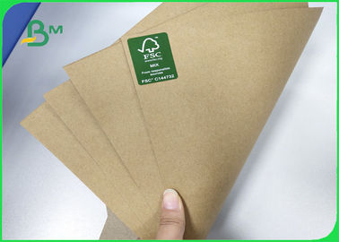 FSC &amp; EU Unbleached Kraft Liner Board 100g To 400g Size 80 * 90cm For Packing