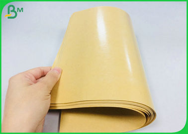 PE Coated Food Packing Paper / PE Coated Brown Kraft Paper With FDA Certification