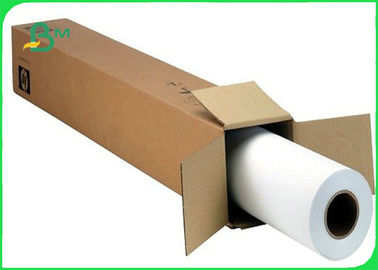 20LB 75GSM White Inkjet Bond Paper Rolls With 2 Inch Cores For HP Printers