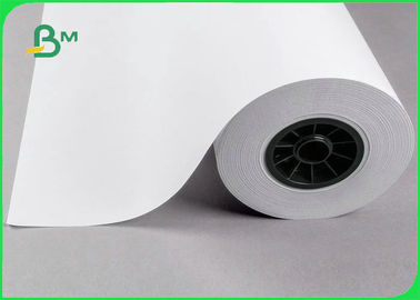 20LB 75GSM White Inkjet Bond Paper Rolls With 2 Inch Cores For HP Printers