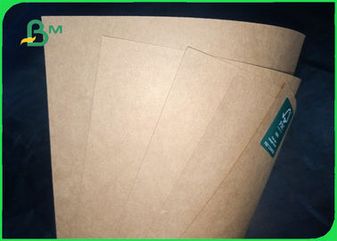 300gsm 350gsm Food Grade Brown Kraft Paper High Bursting Resistance In Roll