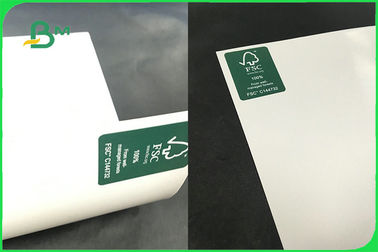 FSC FDA White Food Safe FBB Board 15g PE Coated Paper For Cup Making Custom