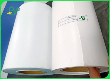 80gsm / 90um Waterproof Oil Proof PVC Resistant Thermal Sticker Paper For Labal