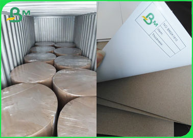 450gsm C1S Grey Back Paper For Carton Width 1300mm Jumbo Roll