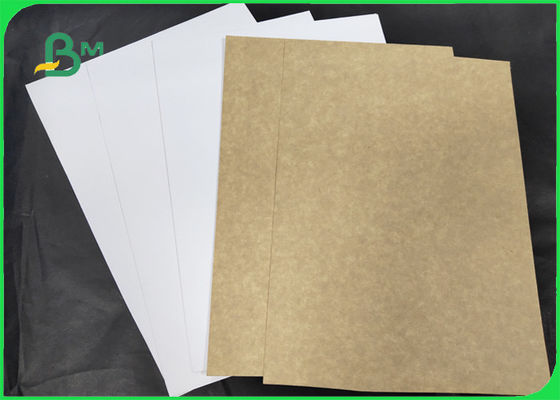 ISO Certified Flip Side Kraft Paper In Sheets One Side White 32 × 40''