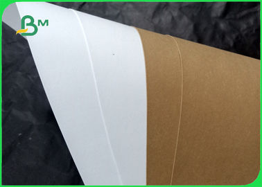 0.55mm Brown White Gold Color Wrinkle Free Washable Kraft Paper Roll For Bags