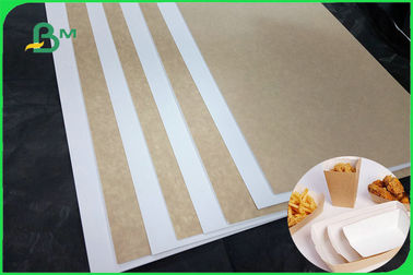 One Side Solid White Flip Side Kraft Paper Sheet 32 X 40inches For Packaging Box