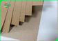 50 60 70 80gr Brown Kraft Paper Roll Bursting Resistance For Book Cover