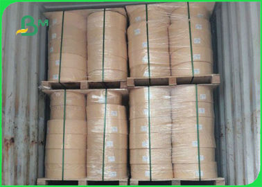 100% Food Grade Kraft Paper Roll 60gsm 120gsm For Making 6mm 8mm Straws