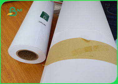 Width 160cm Smothness 45gr Greyish White Plotter Paper For Clothes