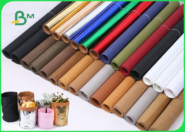 Metallic Color Waterproof Durable Washable Kraft Paper For Flower Basket Bag